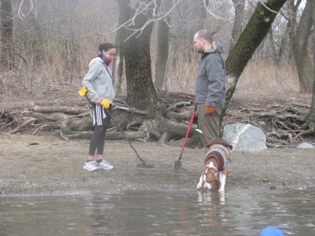 Dog walkers at Swindlers Cove.