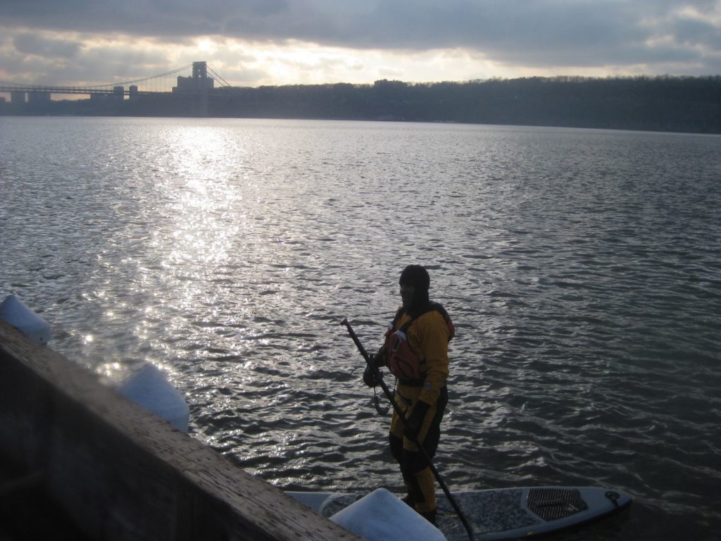 A Friendly Paddleboarder.