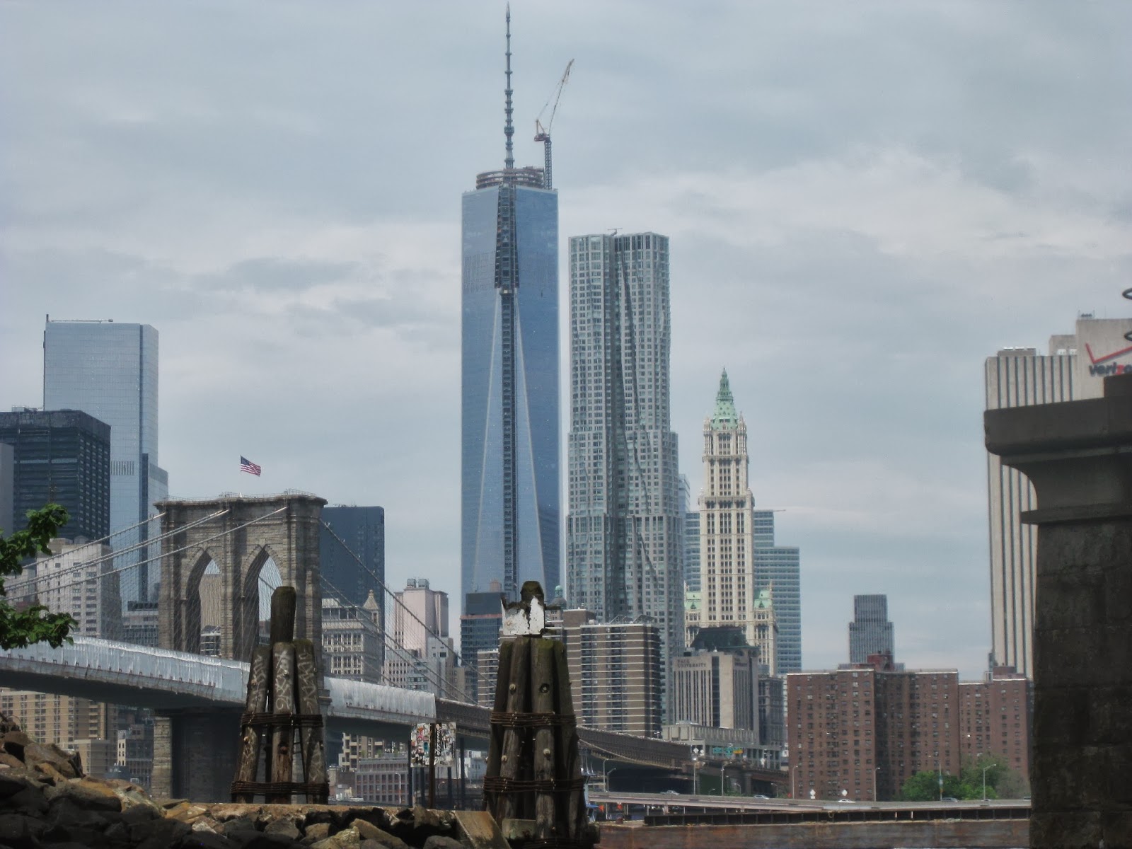 World Trade and Brooklyn Bridge.