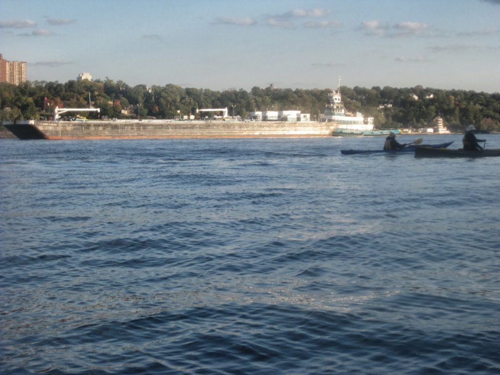 Returning down the Hudson.