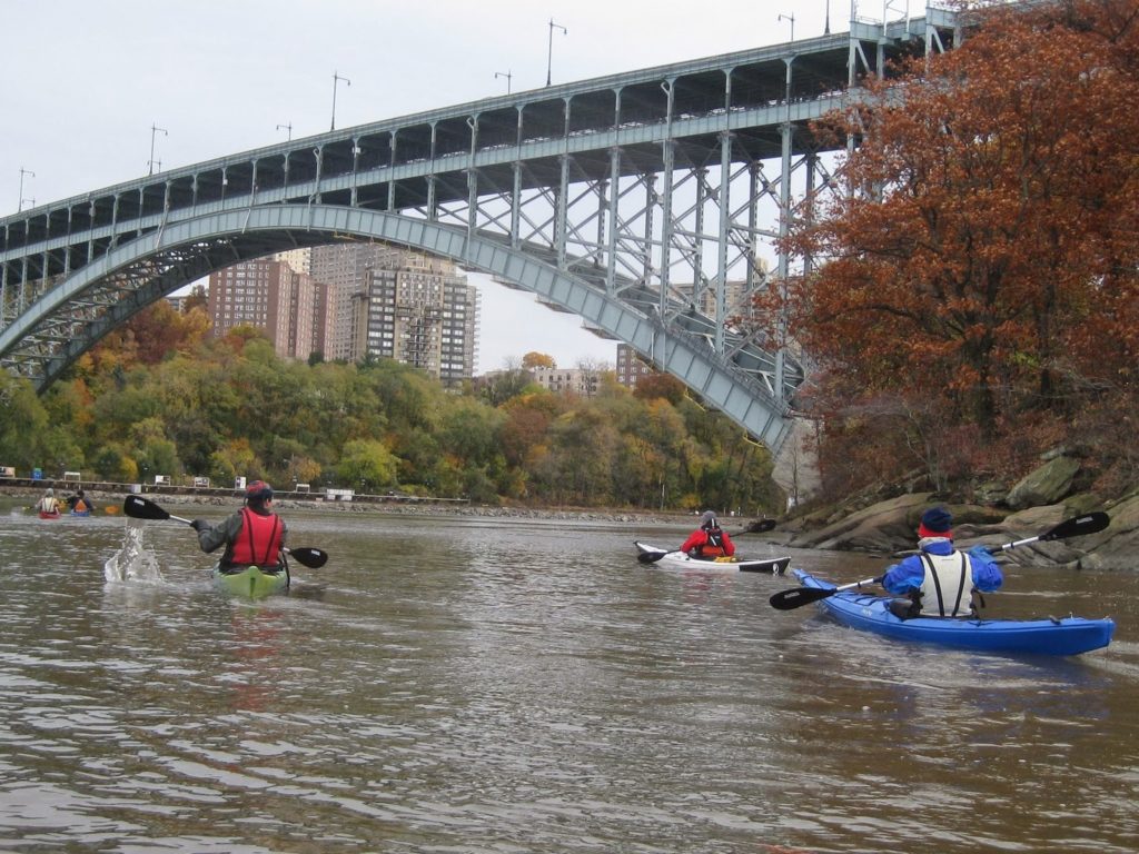 Approaching Henry Hudson Bridge.