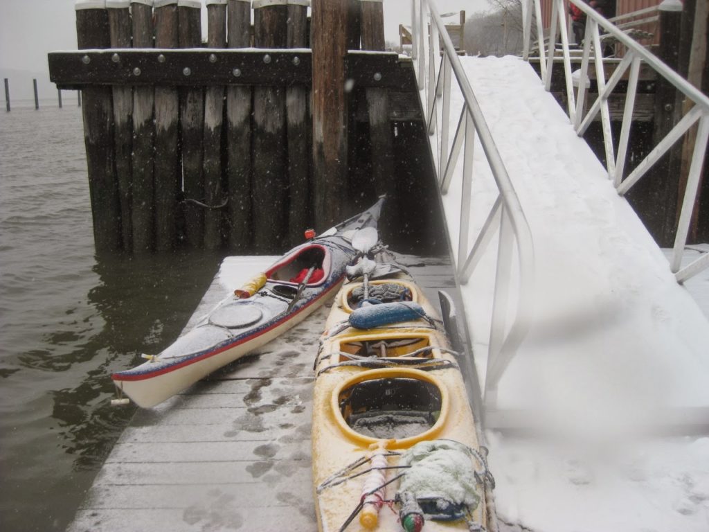 Boats in the Snow.