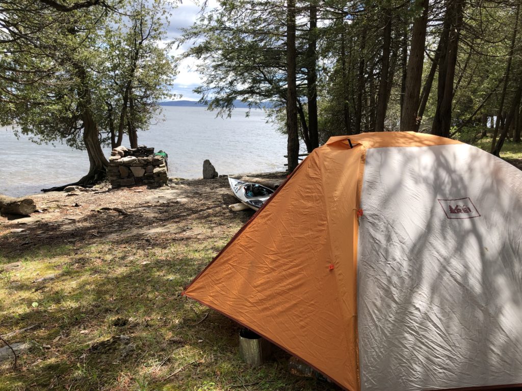 Camp at Valcour Island.