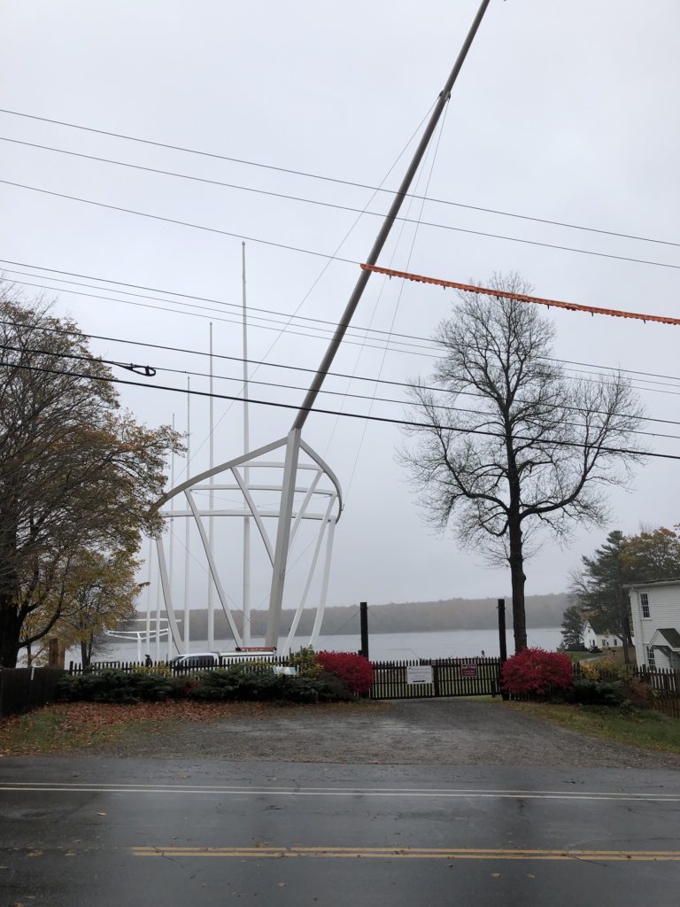 Sculpture of the SS Wyoming.