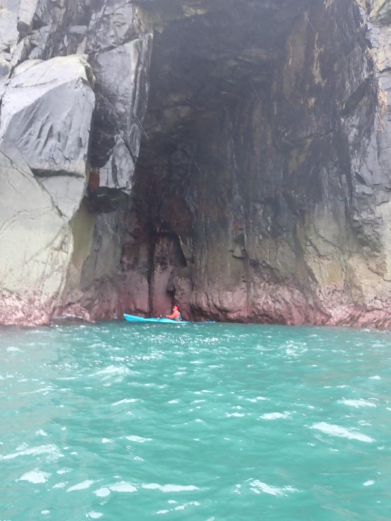 A large cave in Pembrokeshire