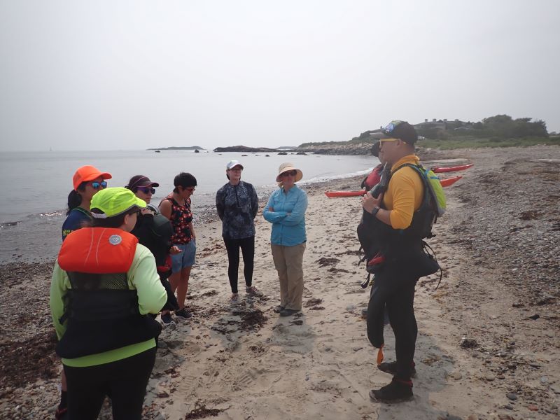 Beach briefing, day 1