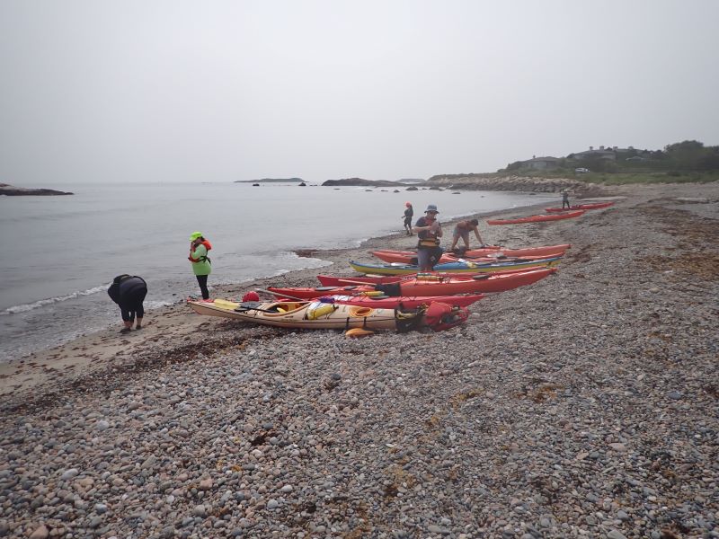 Beach landing.