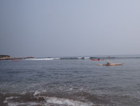 Surf session.